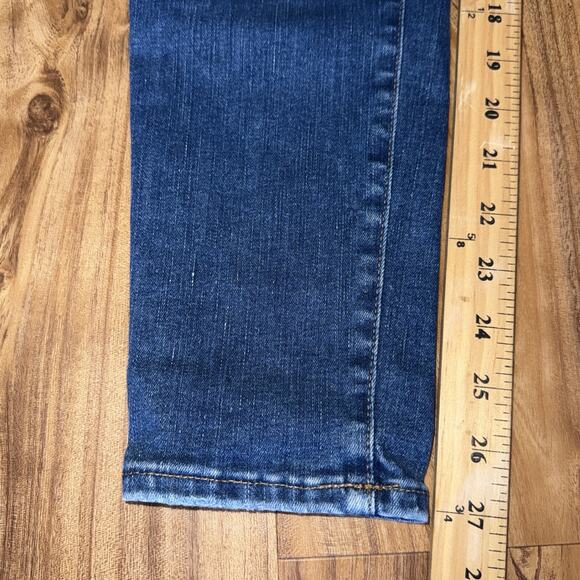 Madewell‎ Jeans Womens Size 29 Blue Denim 9" High-Rise Skinny Whiskered - Picture 5 of 7